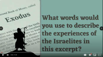 Preview of StudySync Unit 2 First Read Discussion Questions: Book of Exodus