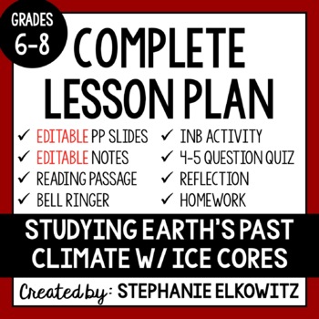 Preview of Studying Earth's Climate w/ Ice Cores Lesson | Printable & Digital
