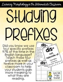 Studying Prefixes - Posters, Word Lists, Notebook Pages - 