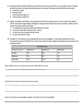 Studying Science End Of Unit Science Test By Works From Love 