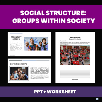 Preview of Studying Sociology: Groups Within Society and Social Structure (Bundle)