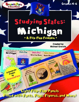 Preview of Studying States: Michigan—Facts, Flags, State Symbols, and More!
