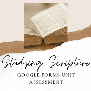 Preview of Studying the Bible Google Forms Test