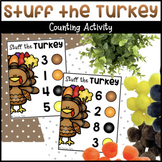 Stuff the Turkey Counting Activity - Turkey Math Activity 