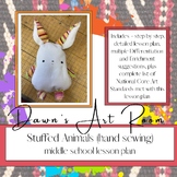 Stuffed Animals (Hand Sewing) - middle school lesson plan