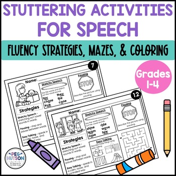 Preview of Stuttering Activities and Fluency Strategies for Elementary Speech Therapy