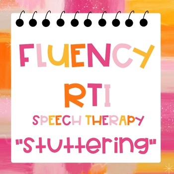 Preview of Stuttering Fluency RTI