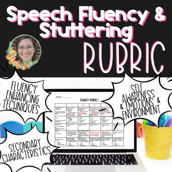 Preview of Stuttering/Fluency Rubric for goals and progress monitoring