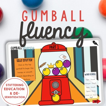 Preview of Stuttering Gumball Activity for Summer Hybrid Speech Therapy Education, Helpers