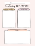Stuttering Reflection Journal - Digital Resource