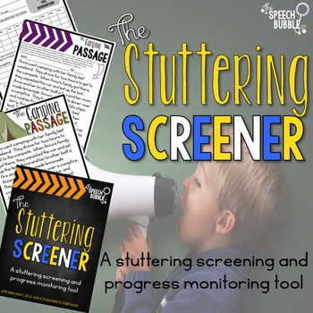 Preview of Stuttering Screener Speech and Language Resource