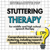Stuttering and Fluency Therapy | Middle and High School Sp