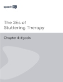 Stuttering (Fluency) Therapy Activities for Goal Setting