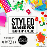 Styled Images for Teacher Sellers: Phonics Set of 8-Person