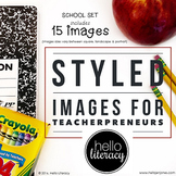 Styled Images for Teacher Sellers: School Set of 15 (Perso