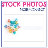 Stock Photo: Colorful Math Dice #1-Personal & Commercial Use