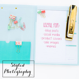 Styled Stock Photo: Office Supplies set 5 - pink/gold/mint
