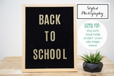 Styled Stock Photo: Felt Letterboard "Back to School" (Com