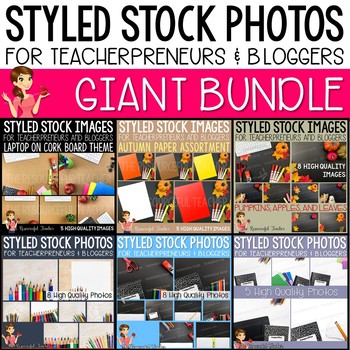 Preview of Mockups | Styled Stock Photos: GIANT BUNDLE for TpT Sellers