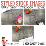 Styled Stock Photos: Gray Desk Notebook Theme - Products f