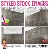 Styled Stock Photos| Gray Desk White Laptop | Products for