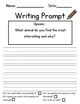 Styles of Writing Prompts (Opinion, Narrative, Informative) | TPT