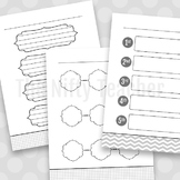 Stylish Graphic Organizer Variety Pack (For B&W Printing)