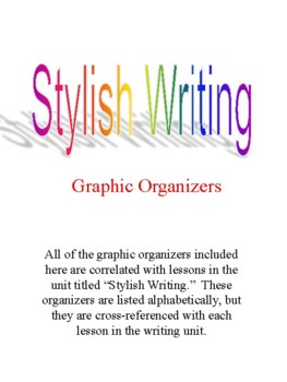 Preview of Stylish Writing Graphic Organizers