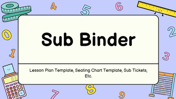 Preview of Sub Binder