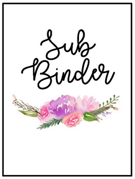 Preview of Sub Binder Made Easy