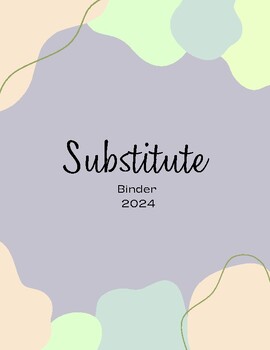 Preview of Substitute Binder Set