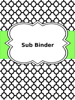 Preview of Sub Binder Template