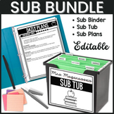 Sub Bundle Sub Binder Sub Tub & Sub Plan Templates