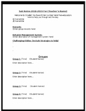Sub Notes Template Worksheets Teaching Resources TpT