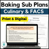 Sub Plan Family Consumer Science - Baking Sub Plan for FAC