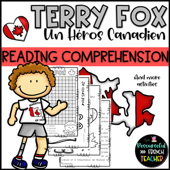Preview of French Reading Comprehension Terry Fox / Sub Plan /FSL/ Français de Base