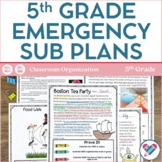 Sub Plans 5th Grade