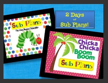 Preview of Sub Plans Bundle - 2 days of plans for early primary!!!