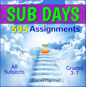 Preview of Sub Plans Bundle | 595 Assignments | All Subjects (Gr. 3-7)