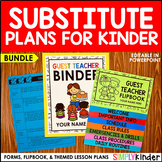 Emergency Sub Plans Kindergarten, No Prep Sub Plans, Sub B