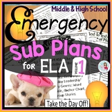 Sub Plans | Emergency Lessons Bundle