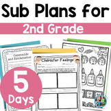 Sub Plans for 2nd Grade | Emergency Sub Plans Bundle 5 Day