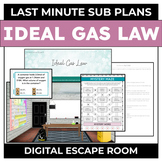 Sub Plans - Ideal Gas Law DIGITAL Lesson | LAST MINUTE