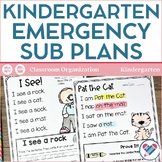 Sub Plans Kindergarten