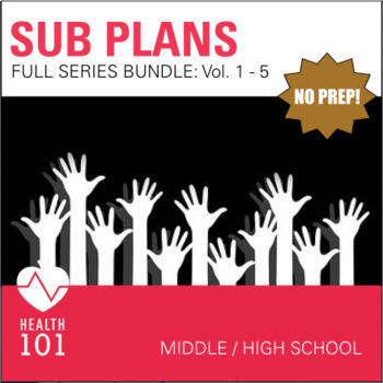 Preview of Universal Emergency Sub Plans! Middle School / High School: 5 Lessons
