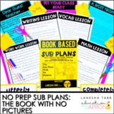 Sub Plans -NO PREP The Book With No Pictures