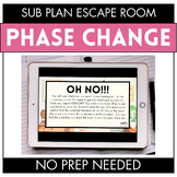 Sub Plans - Phase Changes Digital Escape Room Activity | L