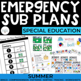 Sub Plans | Summer | ESY | Special Education