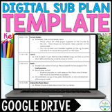 Sub Plans Template | Editable School Substitute Forms | Go