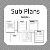 Sub Plans Template - Simple & Fully Editable